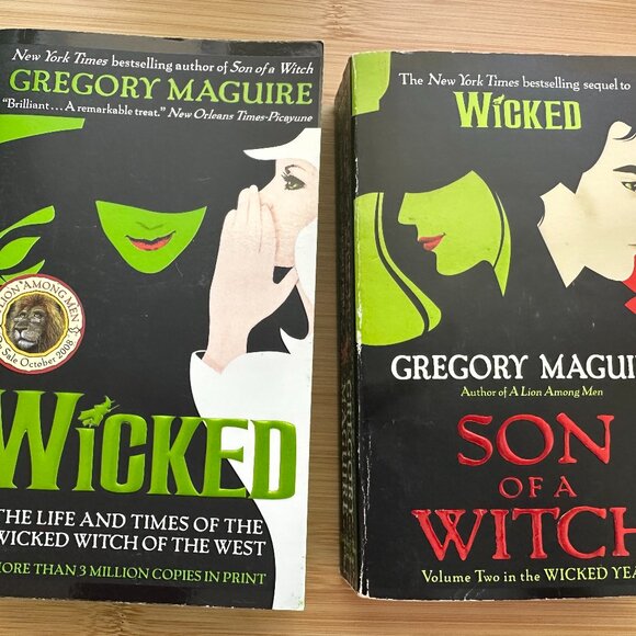 2 books: Wicked and Son of a Witch by Gregory MaGuire - Picture 1 of 3